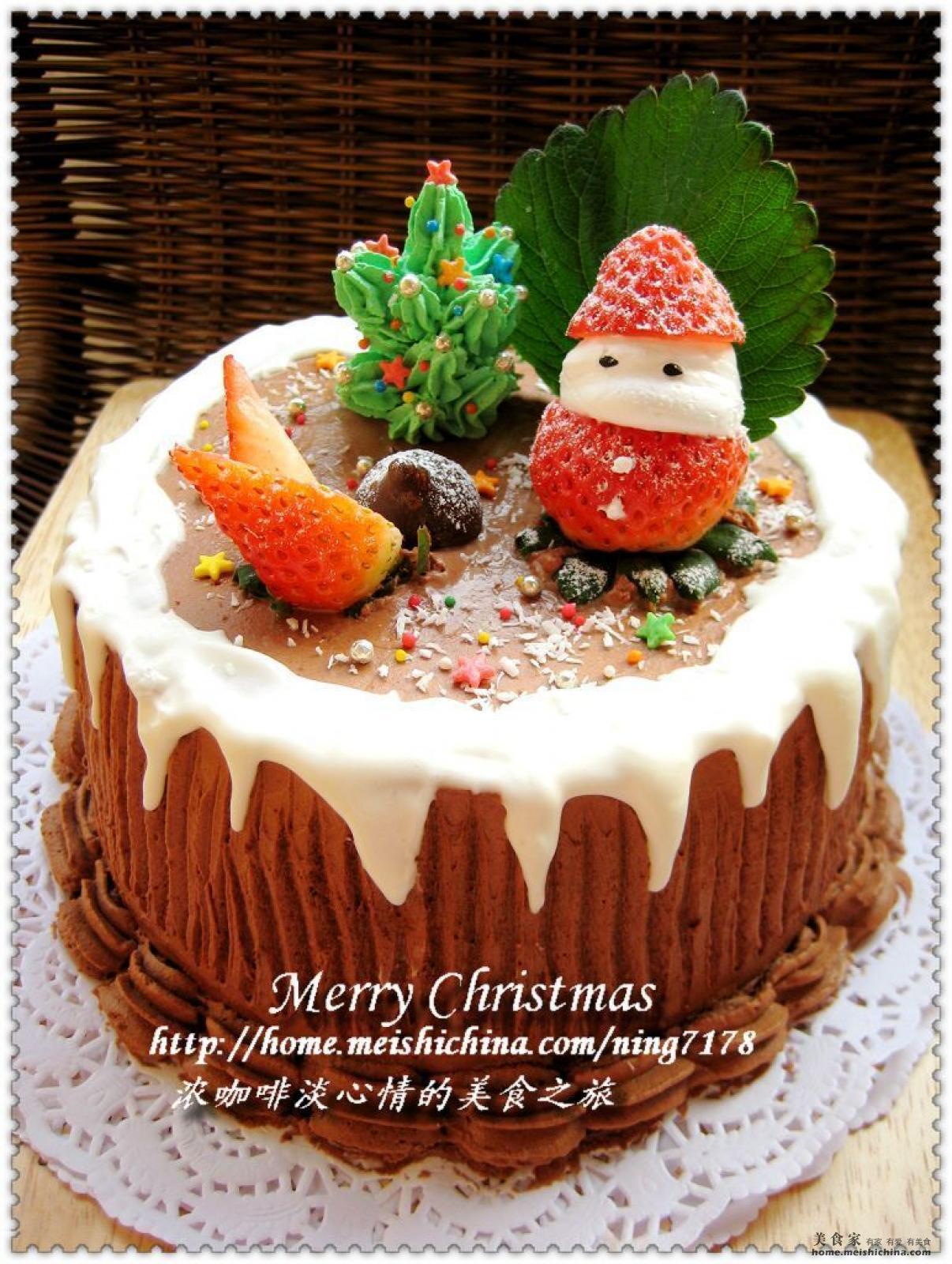 圣诞快乐—圣诞雪人蛋糕_圣诞雪人蛋糕_浓咖啡淡心情的日志_美食天下