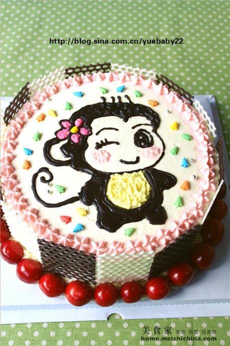 小猴子鲜奶水果夹心蛋糕 - 日志 - 茗月baby - 美