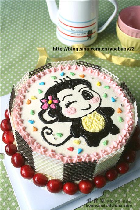 小猴子鲜奶水果夹心蛋糕 - 日志 - 茗月baby - 美