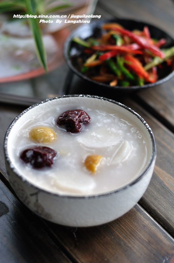 山药美食 栗子山药粥