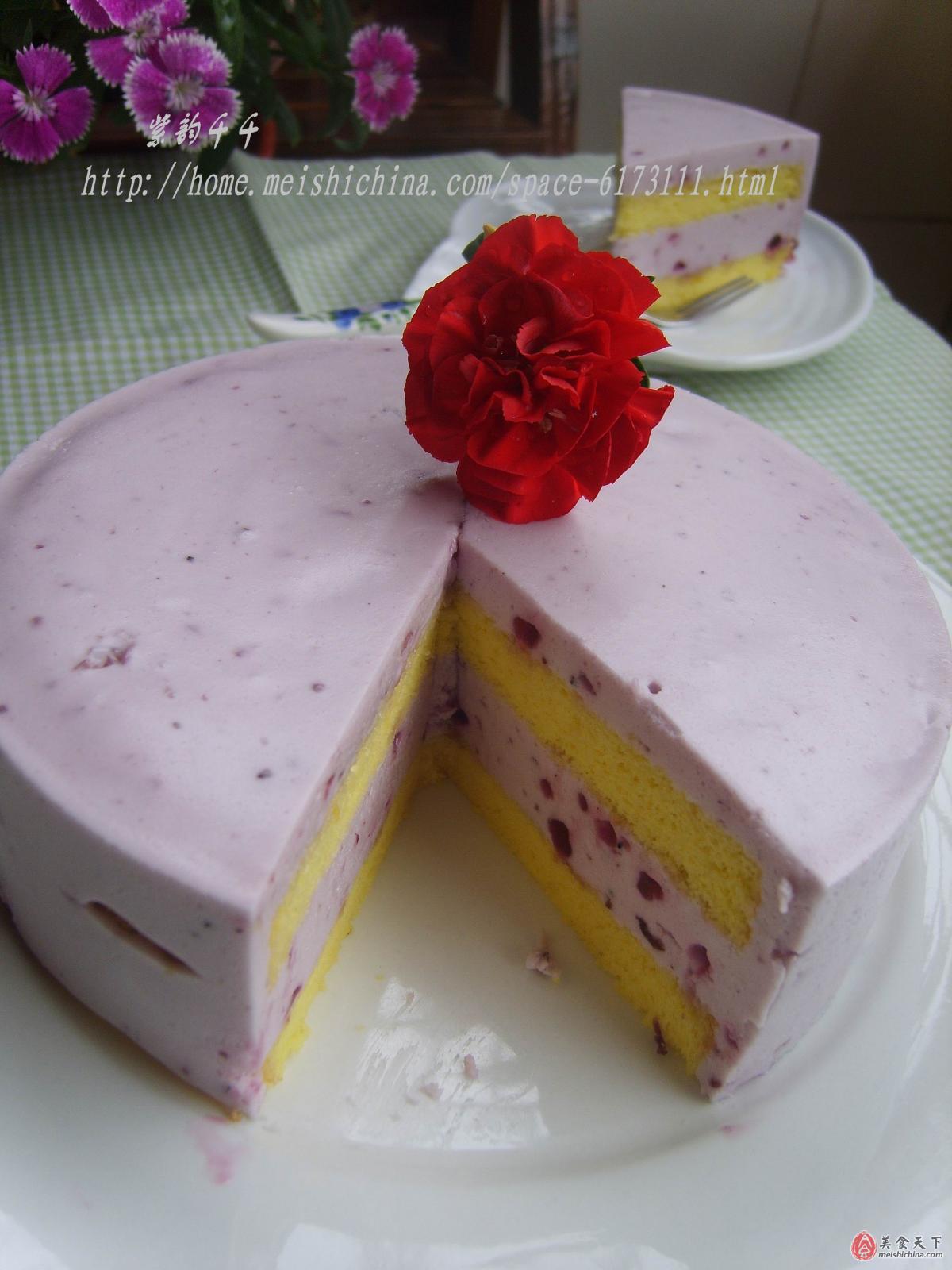 蓝莓酸奶慕斯，口感香甜细腻，超级简单的一款蛋糕！ - 哔哩哔哩