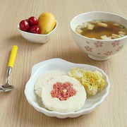 【早餐记录】三色发糕+小番茄+胡萝卜炖肉+红
