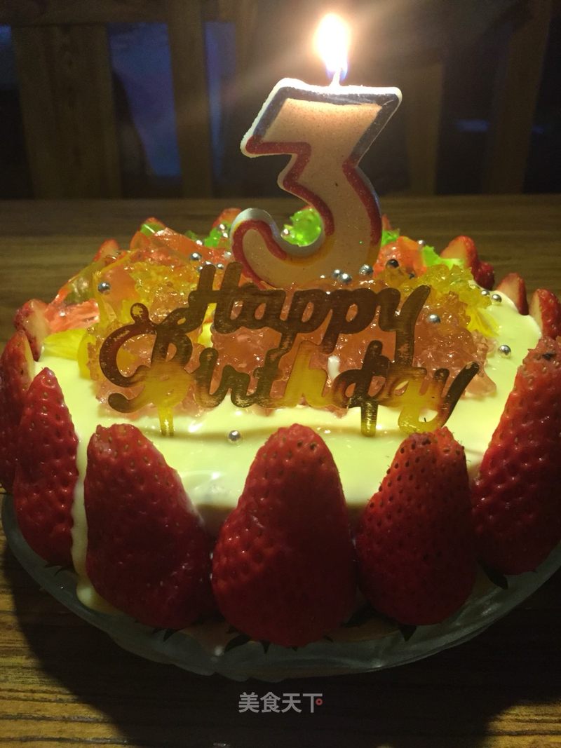 某人33岁生日愿他每天都如三岁孩子般快乐奥利奥冻奶酪