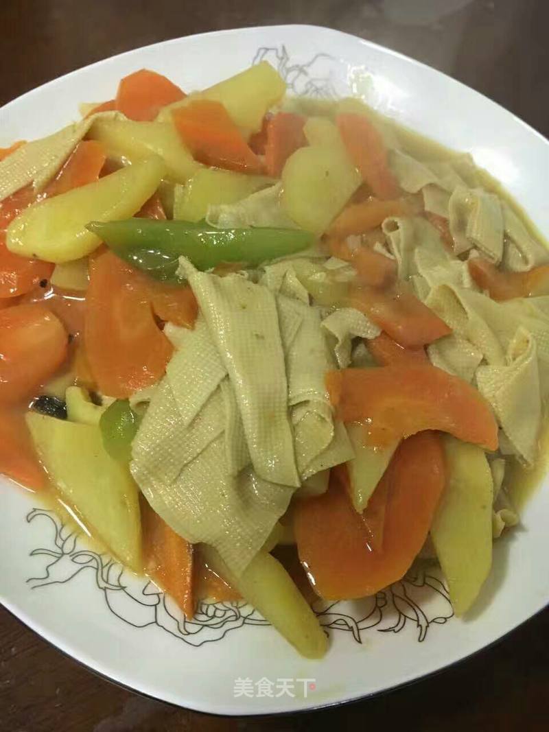 花吃干豆腐炖土豆片