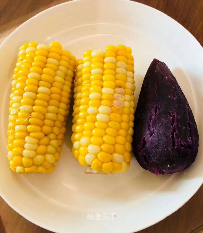 早餐#早餐,玉米,紫薯