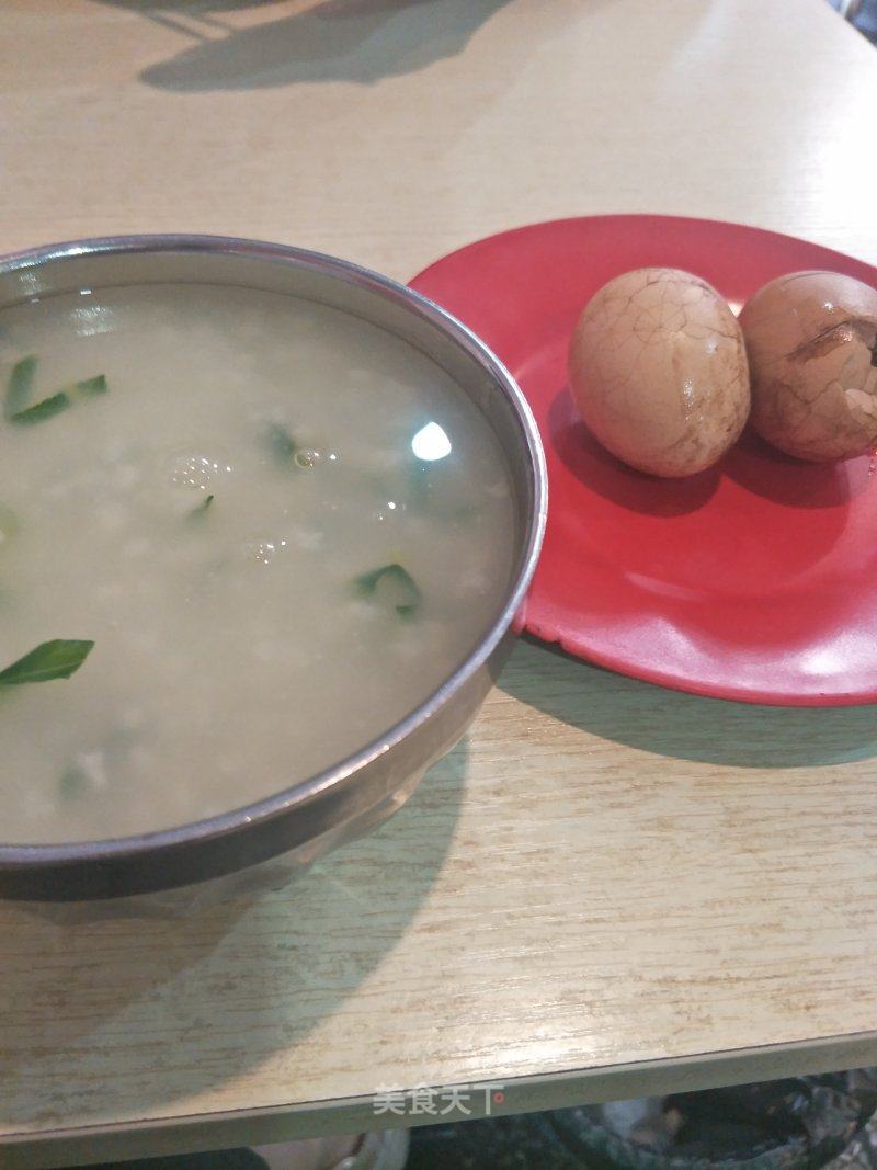早餐#青菜也稀饭是四川的一道农家粥,非常的美味.