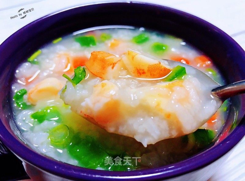 早餐# 蔬菜虾仁粥的制作方法