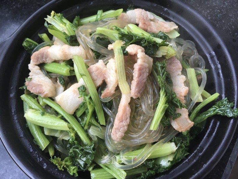 菠菜粉条炖肉