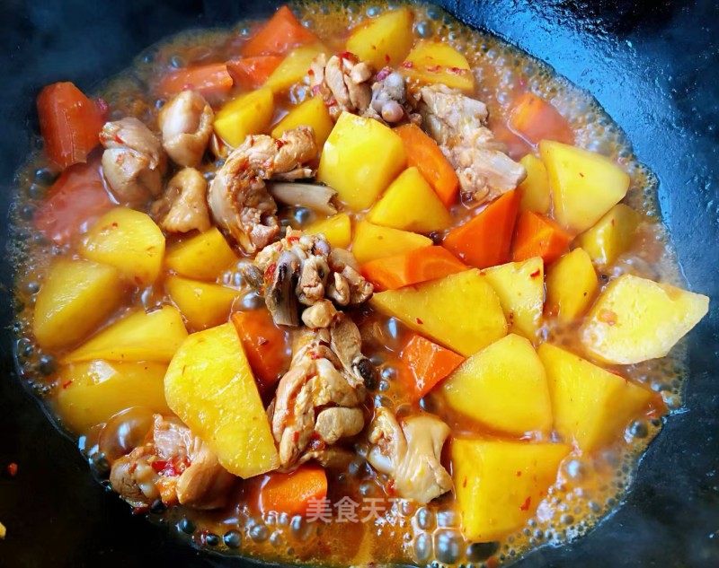 午餐# 鸡腿炖土豆胡萝卜的制作方法
