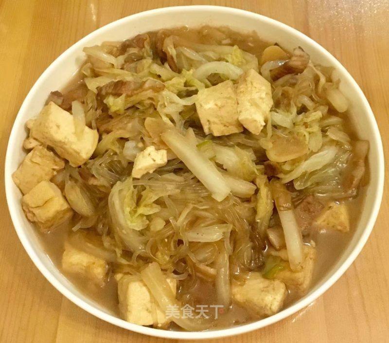 白菜豆腐炖粉条