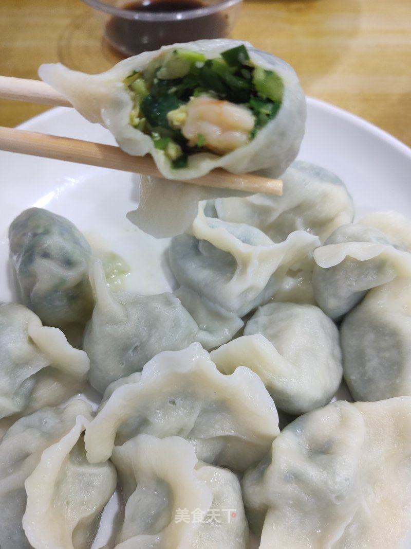 虾仁素三鲜水饺