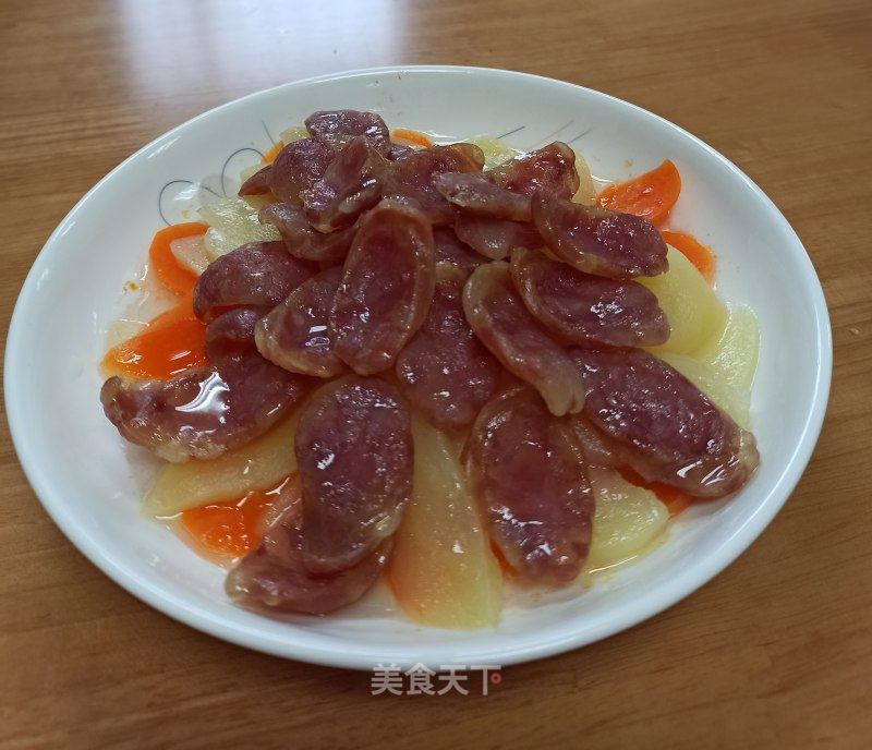 土豆蒸香肠