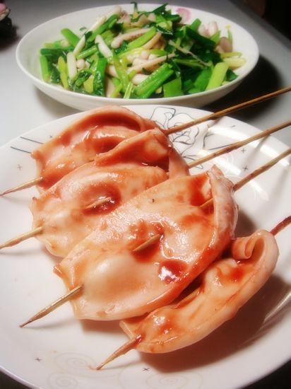 【原创DIY烤肉】——日式照烧烤鱿鱼的做法