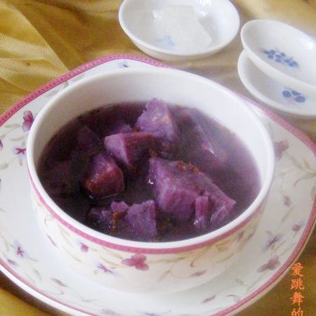 桂花冰糖紫薯汤