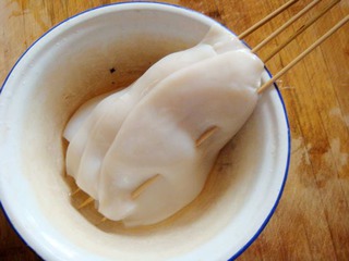 【原创DIY烤肉】——日式照烧烤鱿鱼的做法步骤：3
