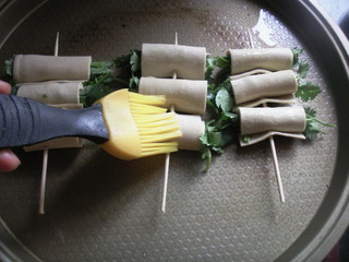 香辣烧烤豆腐串的做法步骤：8