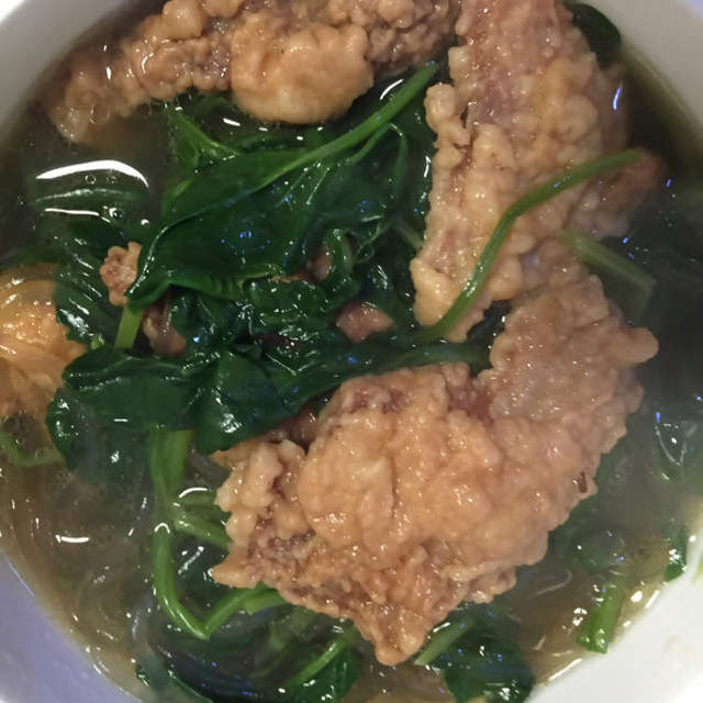 菠菜粉条炖酥肉