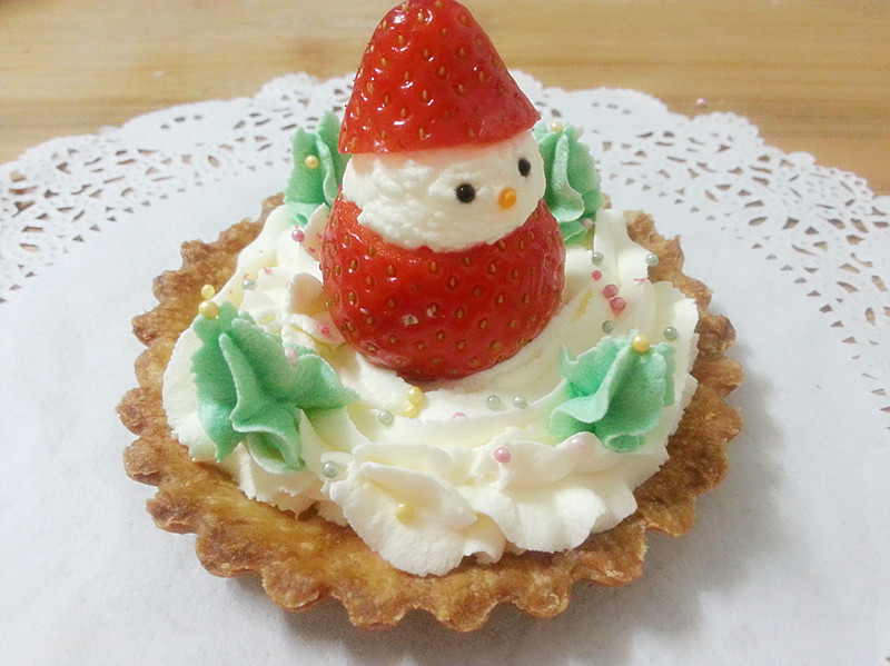 【图文】圣诞雪人草莓挞的做法大全,怎么做如