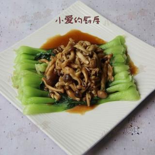 双菇扒油菜