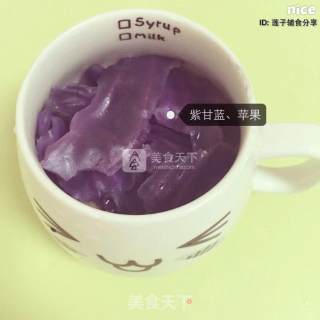 【图文】婴儿宝宝辅食紫甘蓝苹果米糊的做法_
