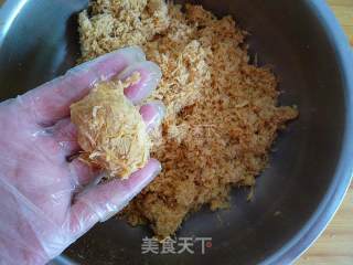 #新良首届烘焙大赛#广式金丝肉松月饼的做法步骤：7