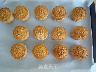 #新良首届烘焙大赛#广式金丝肉松月饼的做法步骤：19