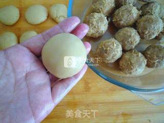 #新良首届烘焙大赛#广式金丝肉松月饼的做法步骤：12