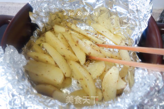 超级简单的孜然烤土豆的做法步骤：4