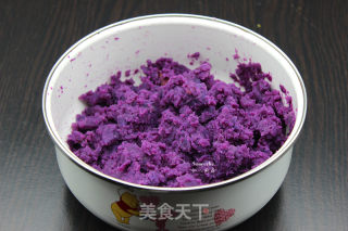 紫薯水晶餅的做法步驟：2
