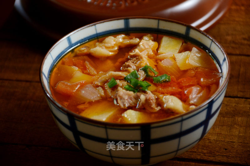 坤博砂锅西红柿土豆炖牛腩的做法