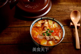 坤博砂锅西红柿土豆炖牛腩的做法步骤：9