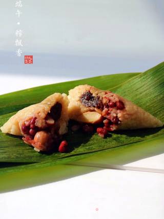 红豆蜜枣粽子的做法步骤：21