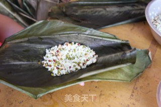 广式香菇花肉粽子（超详细，两种包法）的做法步骤：6