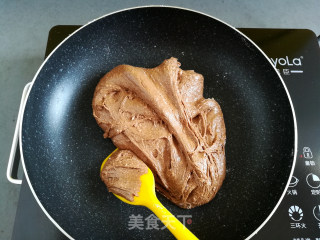 巧克力牛轧糖（耐烤巧克力版）的做法步骤：7
