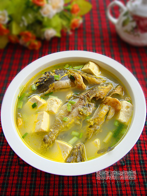 黄骨鱼豆腐汤的做法图片