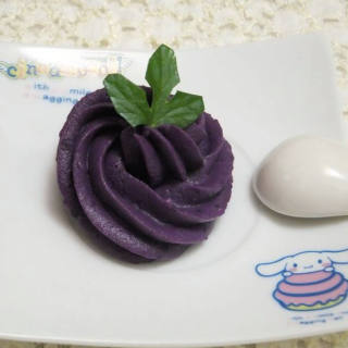 柔美、动人.浪漫的紫色---紫薯奶酪泥