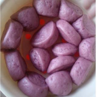 宝宝餐——紫薯奶香小馒头