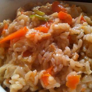 胡萝卜白菜焖米饭