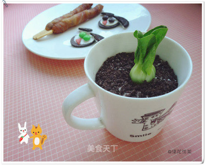 茶茶的创意早餐—猫头鹰娃娃的盆栽酸奶的做法