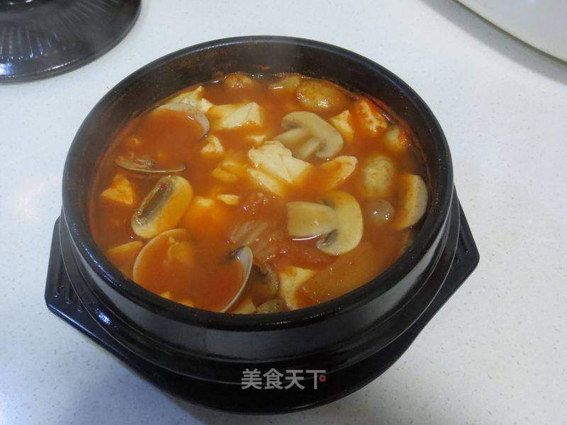 韩式辣豆腐汤的做法 韩式辣豆腐汤怎么做 2848的菜谱 美食天下