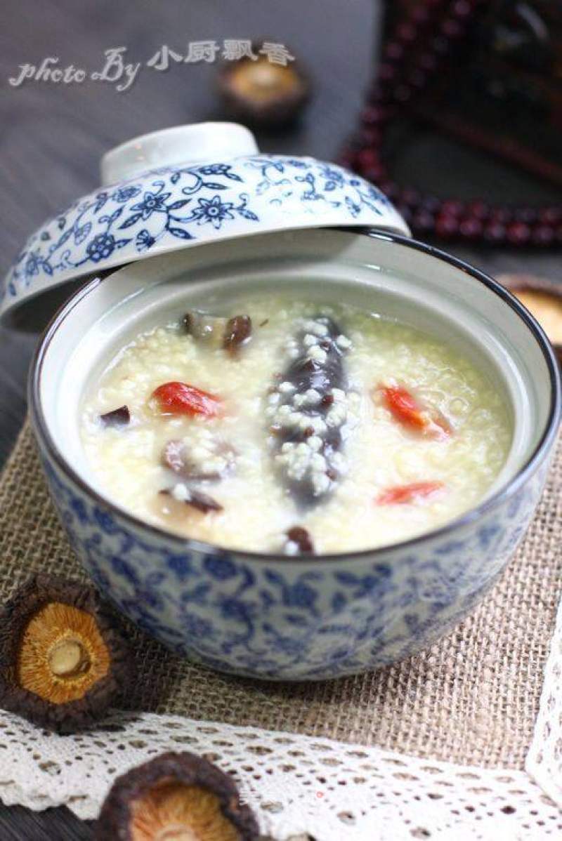 海参香菇小米粥----海参最平民最营养的吃法的做法