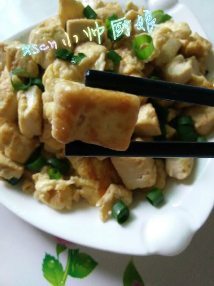 金银豆腐块的做法