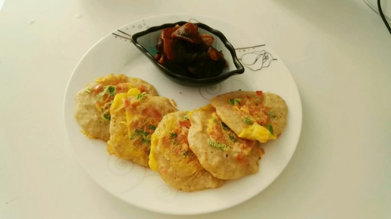 豆渣鸡蛋饼的做法