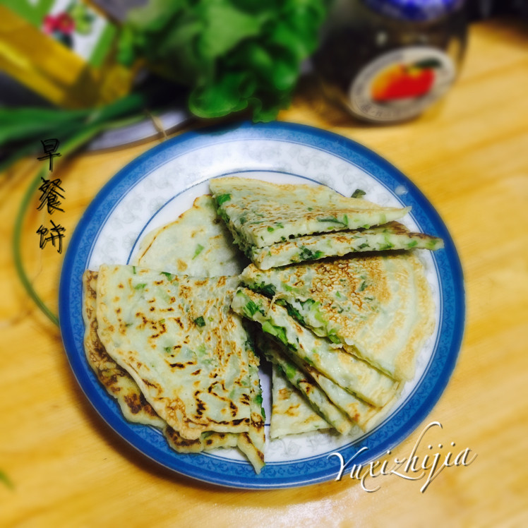 生菜鸡蛋饼的做法