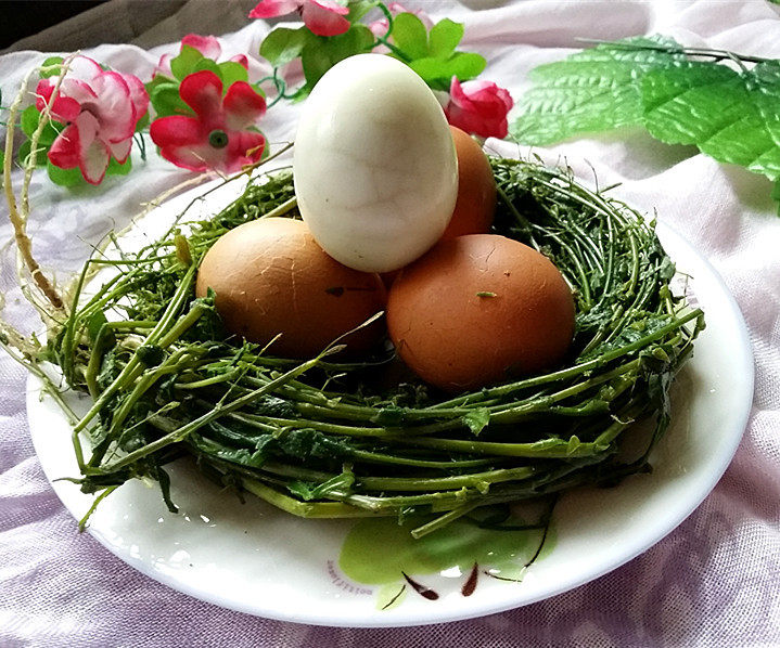 荠菜花煮鸡蛋的做法