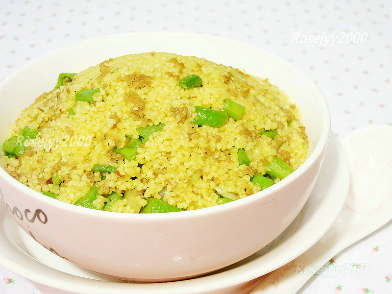 豇豆玉米快食饭Couscous的做法