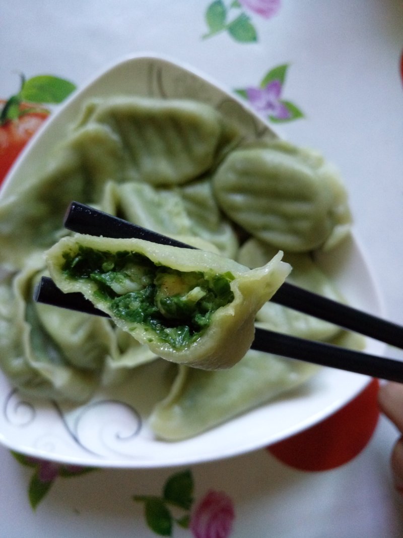 小白菜鲜虾水饺“原汁原味”的做法