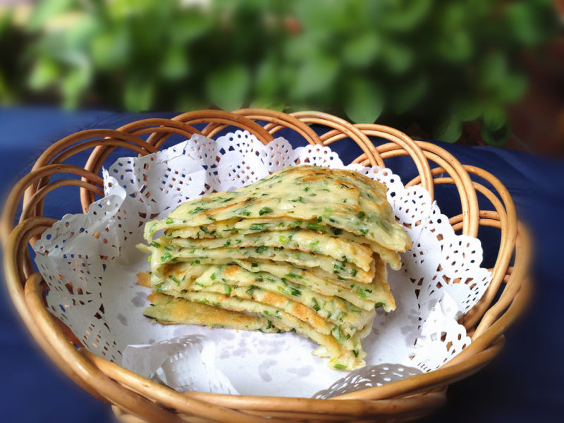 野葱饼的做法