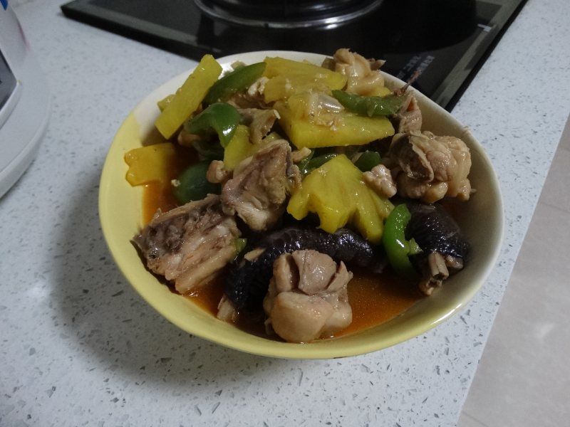 甜菠萝炒鸡肉的做法