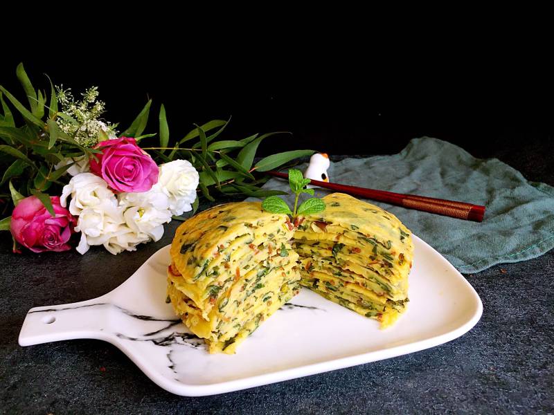 马苋菜面饼的做法